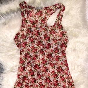 4/$20 Teen Bell Floral Lace Racerback